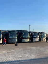 Tour buses for guests of cruise vessel Hamburg